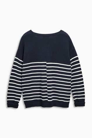 Cotton Linen Boat Sweater